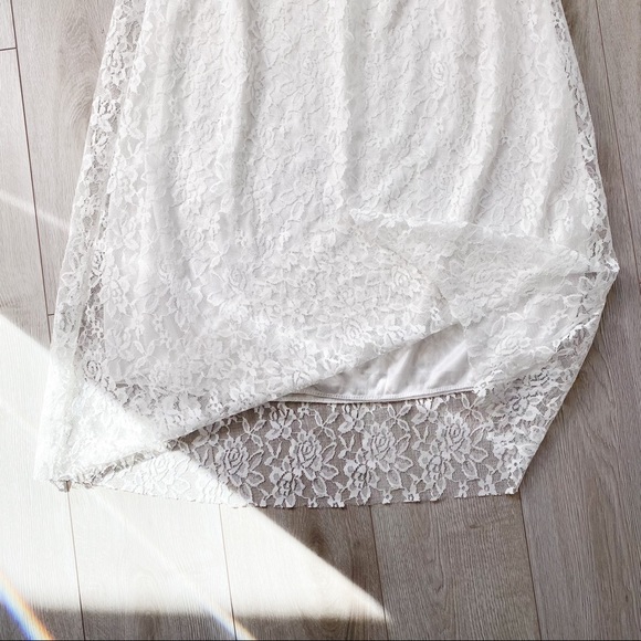 CottageCore Lace Maxi Skirt (lined) - Picture 3 of 5